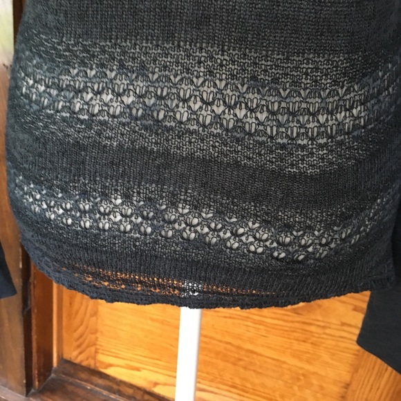 Aeropostale charcoal gray long sleeve button top - Picture 6 of 7